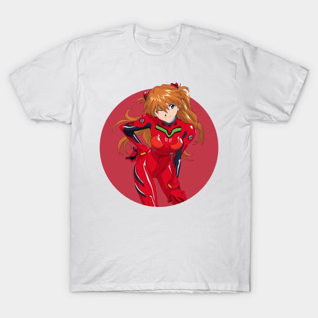 Neon Genesis Evangelion - Asuka Langley T-Shirt by WalidSodki